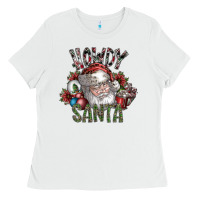 White howdy santa Ladies Tee - SublimationCraftShop