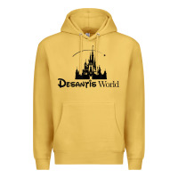 Antique Gold desantis world anti woke corporation political t shirt Premium Hoodie - baoMotion