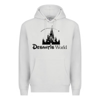 Dove Grey desantis world anti woke corporation political t shirt Premium Hoodie - baoMotion