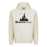 Oatmeal Heather desantis world anti woke corporation political t shirt Premium Hoodie - baoMotion