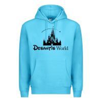 Ocean Blue desantis world anti woke corporation political t shirt Premium Hoodie - baoMotion