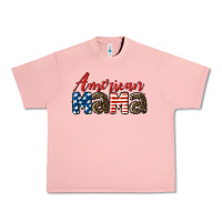 Salmon Western American Mama Mother's Day Urban Heavy Tee - LillyAllenDesigns