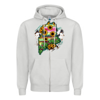Dove Grey maine Zipper Hoodie - RanaPortraitStore