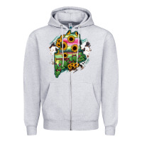 Heather Grey maine Zipper Hoodie - RanaPortraitStore