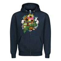Navy maine Zipper Hoodie - RanaPortraitStore