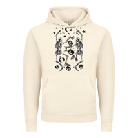 Vintage Artic halloween dancing skeletons Vintage Hoodie - BarkalooDesign
