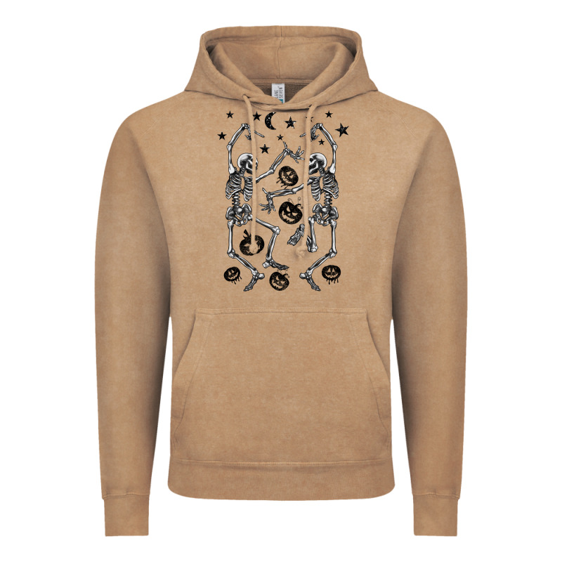 Halloween Dancing Skeletons Vintage Hoodie by BarkalooDesign | Teevron