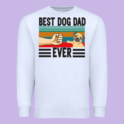 Best Dog Dad Ever Premium Sweatshirt Designed By Bettercallsaul