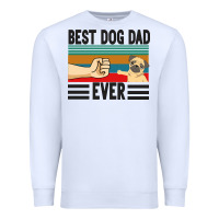 White Best Dog Dad Ever Premium Sweatshirt - Bettercallsaul