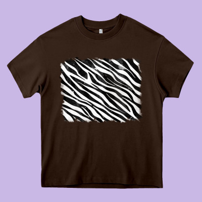 Zebra Background Heavy Core Tee Designed By Ranaportraitstore