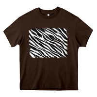Chocolate Brown zebra background Heavy Core Tee - RanaPortraitStore