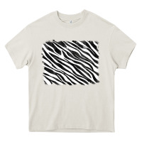 Cream zebra background Heavy Core Tee - RanaPortraitStore