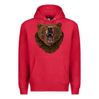 Cardinal bear head Premium Hoodie - BarkalooDesign