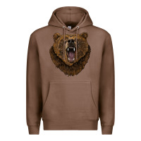Chestnut bear head Premium Hoodie - BarkalooDesign