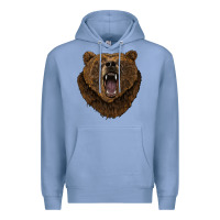 Colony Blue bear head Premium Hoodie - BarkalooDesign