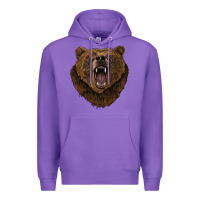 Purple bear head Premium Hoodie - BarkalooDesign
