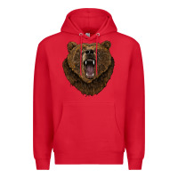 Red bear head Premium Hoodie - BarkalooDesign