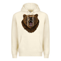 Sandshell bear head Premium Hoodie - BarkalooDesign