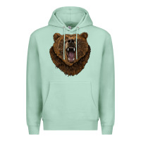 Seafoam bear head Premium Hoodie - BarkalooDesign