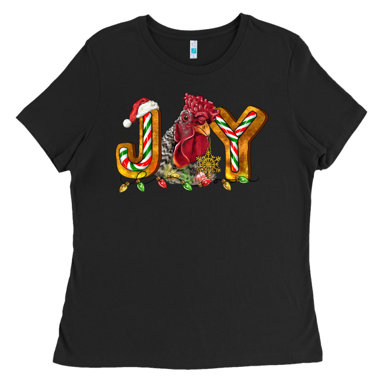 Joy Rooster Ladies Tee by LillyAllenDesigns | Teevron