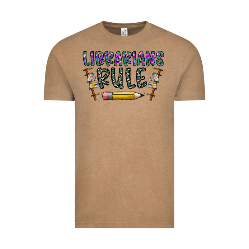 Librarians Rule Vintage Tee by CowhideDigitalArt | Teevron