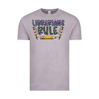 Vintage Zinc librarians rule Vintage Tee - CowhideDigitalArt