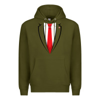Army Green halloween trump suit shirt us president easy costume t shirt Premium Hoodie - baoMotion