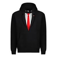 Black halloween trump suit shirt us president easy costume t shirt Premium Hoodie - baoMotion