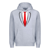 Heather Grey halloween trump suit shirt us president easy costume t shirt Premium Hoodie - baoMotion
