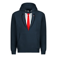 Navy halloween trump suit shirt us president easy costume t shirt Premium Hoodie - baoMotion