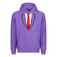 Purple halloween trump suit shirt us president easy costume t shirt Premium Hoodie - baoMotion