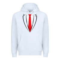 White halloween trump suit shirt us president easy costume t shirt Premium Hoodie - baoMotion
