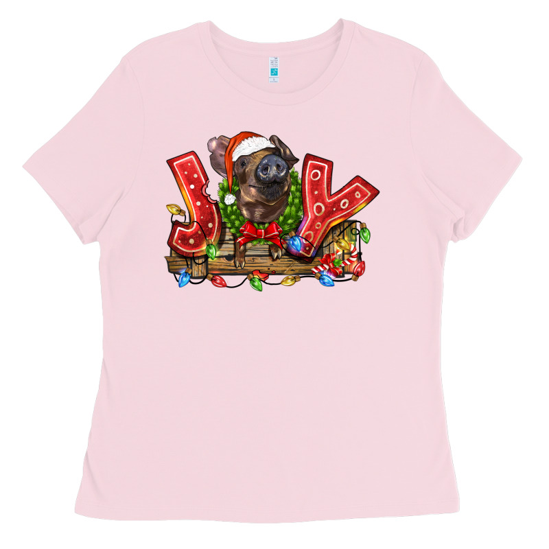 Joy Pig Ladies Tee by LillyAllenDesigns | Teevron