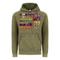 Vintage Olive coffee brings me back dead Vintage Hoodie - BarkalooDesign