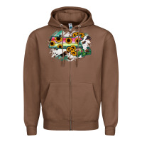 Chestnut Massachusetts State Map Zipper Hoodie - RanaPortraitStore