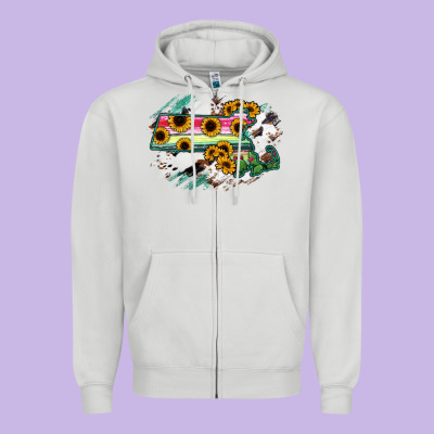 Massachusetts State Map Zipper Hoodie Designed By Ranaportraitstore