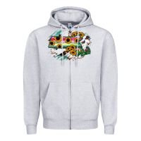 Heather Grey Massachusetts State Map Zipper Hoodie - RanaPortraitStore