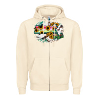 Sandshell Massachusetts State Map Zipper Hoodie - RanaPortraitStore
