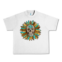 Lunar Rock sunflower with skull Urban Heavy Tee - RanaPortraitStore