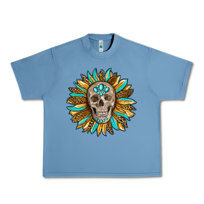 Sunflower With Skull Urban Heavy Tee by RanaPortraitStore | Teevron