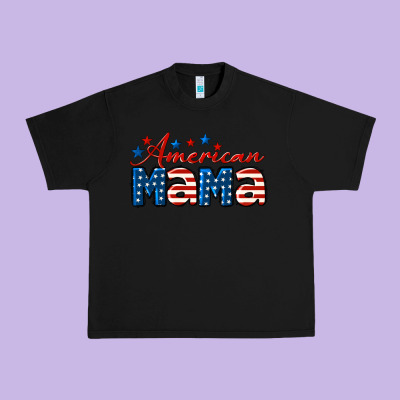 American Mama Mother's Day Urban Heavy Tee Designed By Lillyallendesigns