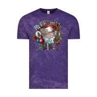 Cloud Purple merry and bright Vintage Tee - SublimationCraftShop