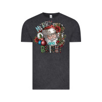 Vintage Black merry and bright Vintage Tee - SublimationCraftShop