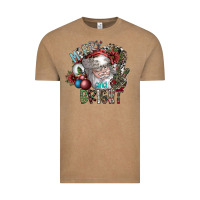 Vintage Coffee merry and bright Vintage Tee - SublimationCraftShop
