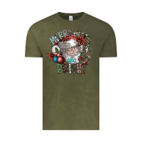 Vintage Olive merry and bright Vintage Tee - SublimationCraftShop