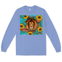 Colony Blue western lion tumbler Long Sleeve Tee - Artiststas
