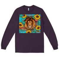 Plum western lion tumbler Long Sleeve Tee - Artiststas