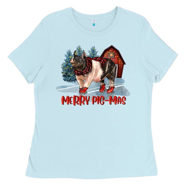 Merry Pigmas Ladies Tee by LillyAllenDesigns | Teevron