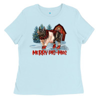 Baby Blue merry pigmas Ladies Tee - LillyAllenDesigns