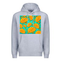 Heather Grey mango Premium Hoodie - BarkalooDesign